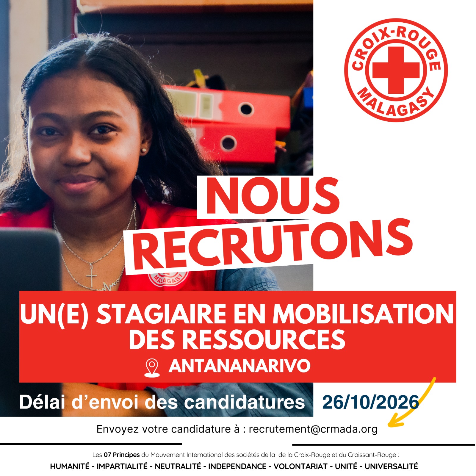 AVIS DE RECRUTEMENT "UN STAGIAIRE EN MOBILISATION DES RESSOURCES "